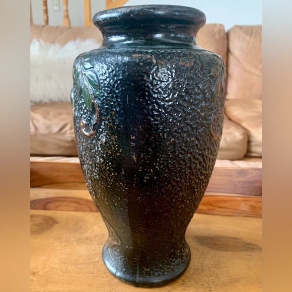 Antique Japanese Tokanabe Hand Painted Berries & Bird Vase - Picture 6 of 7